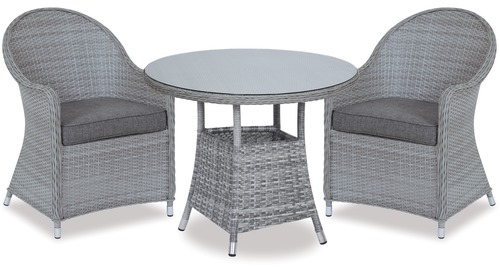 Baja 740 Round Outdoor Table & Cabo Outdoor Chairs x 2 Baja 740 Round Outdoor Table & Cabo Outdoor Chairs x 2